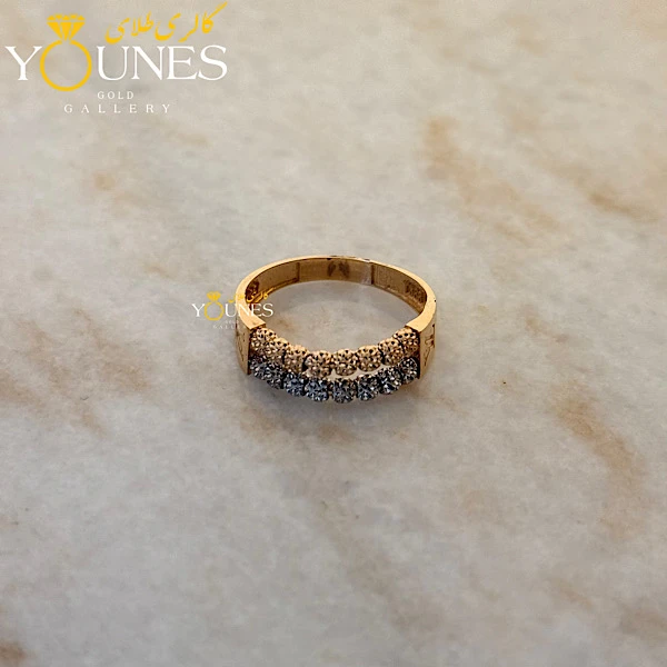 انگشتر گوی تراش دار دولاین طلا لویز ویتون